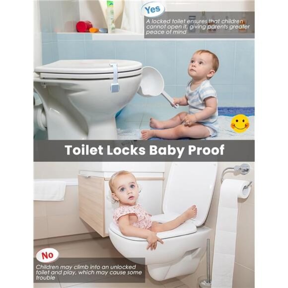 2 Pack Baby Proofing Safety Locks, 3M Adhesive No Drilling - Picture 6 of 7